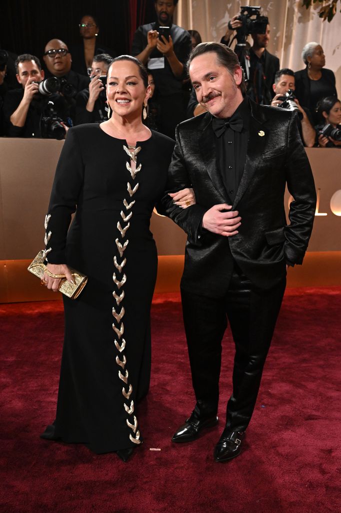 Melissa McCarthy and Ben Falcone at the 83rd Annual Golden Globes