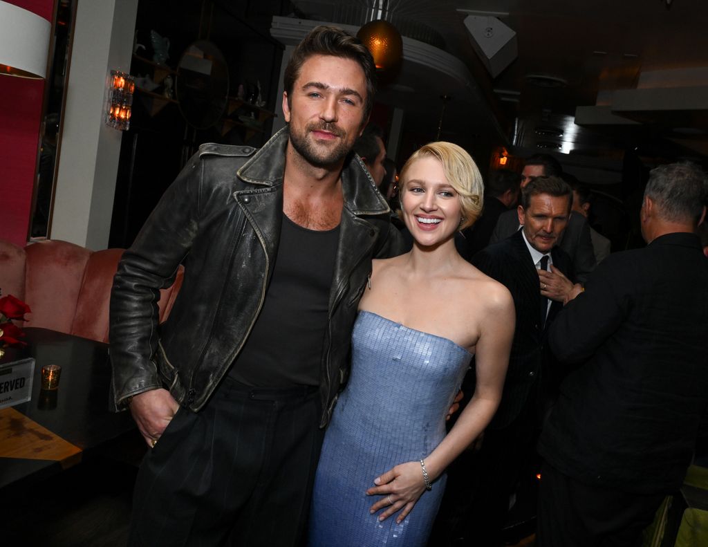 Brandon Sklenar and Julia Schlaepfer at the Premiere of Paramount+ Series "1923" Season 2