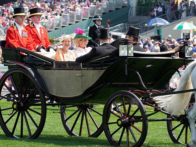 princess anne and zara tindall ascot carriage