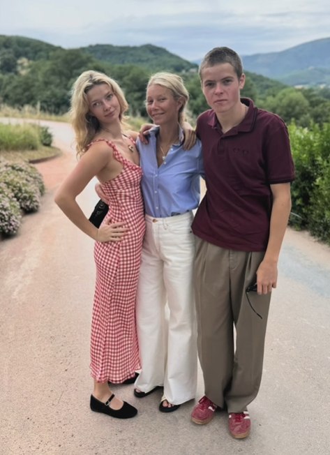 Gwyneth, Apple and Moses on holiday