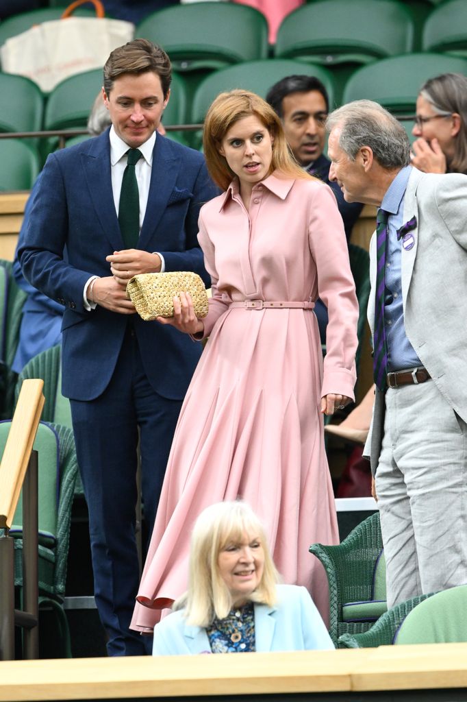 Edeardo Mozzi y la princesa Beatrice Kuth Cirkin Circación en Wimbledone
