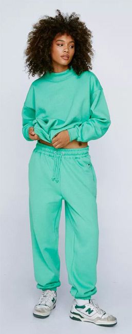 green tracksuit
