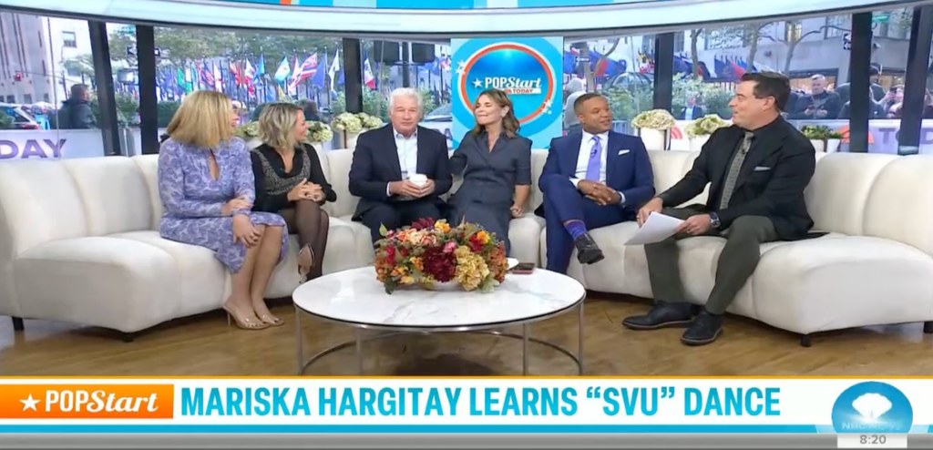 Richard Gere on the TODAY Show sofa next to Savannah Guthrie, Dylan Dryer, and Craig Melvin