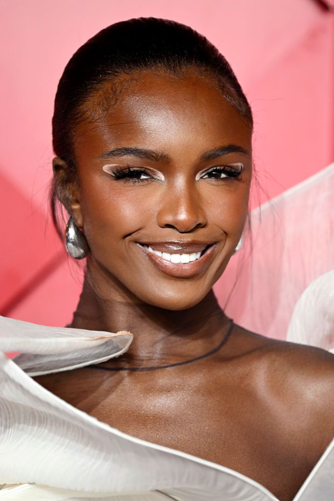 LONDON, ENGLAND - DECEMBER 02: Leomie Anderson attends The Fashion Awards 2024 presented by Pandora at the Royal Albert Hall on December 02, 2024 in London, England. (Photo by Gareth Cattermole/Getty Images for BFC)