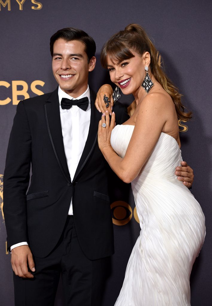 Manolo Vergara and Sofia Vergara at the 69th Primetime Emmy Awards, Los Angeles - 17 Sep 2017