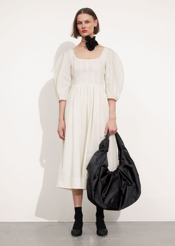 & Other Stories  Pleated Midi Dress