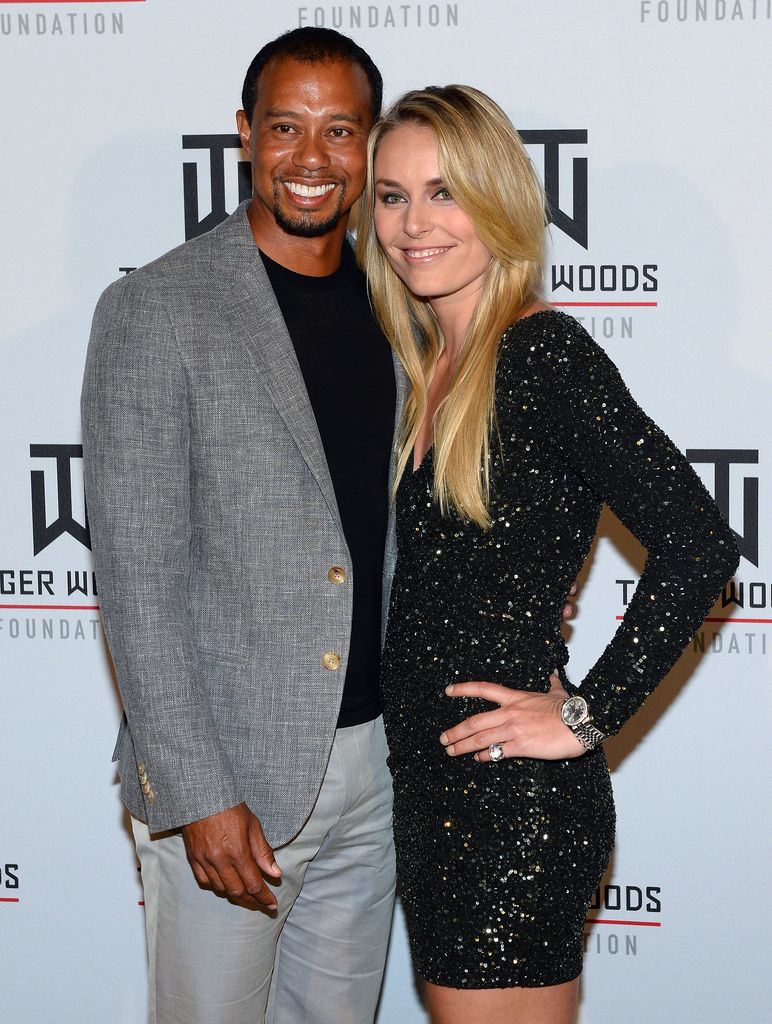 Golfer Tiger Woods (L) and ski racer Lindsey Vonn attend Tiger Jam 2014 at the Mandalay Bay Events Center on May 17, 2014