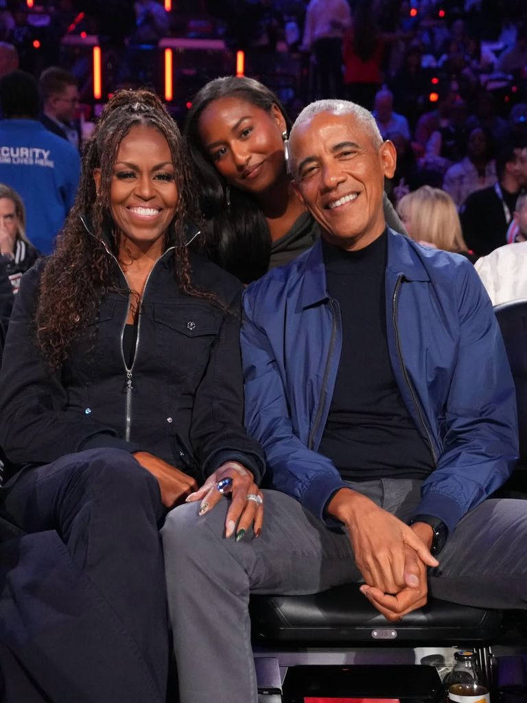Michelle Barack, Sasha Obama, NBA