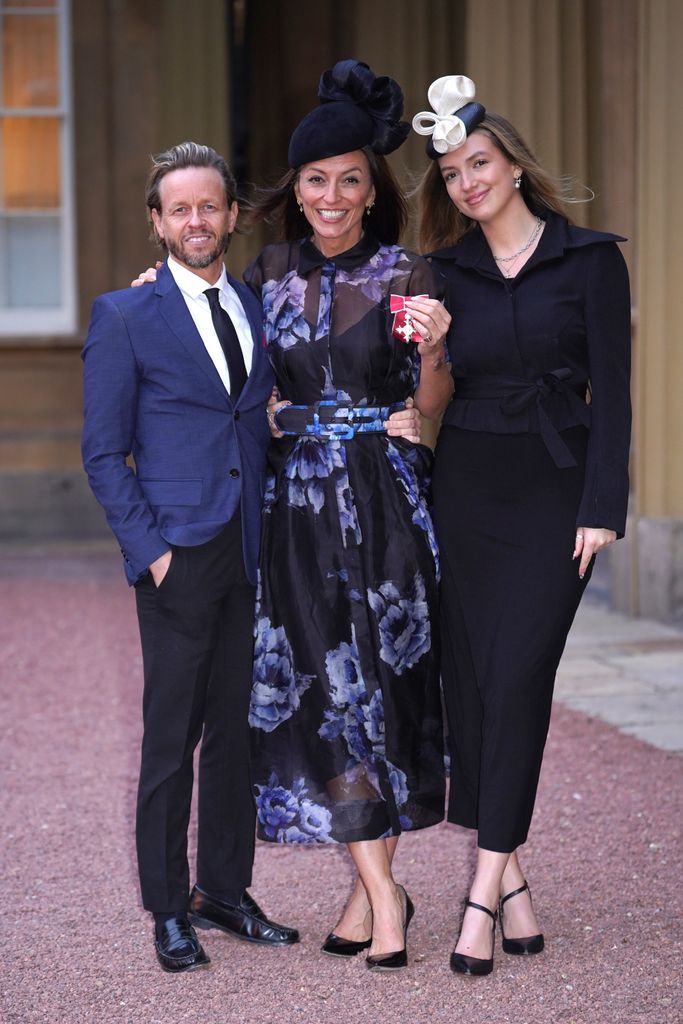 A photo of Davina McCall and her husband Michael and daughter Holly