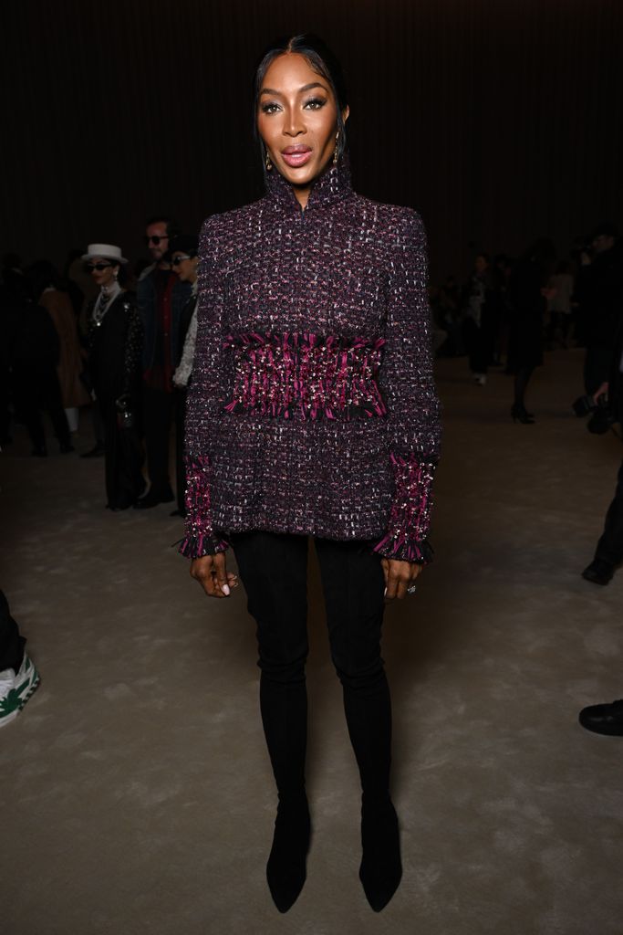 PARIS, FRANCE - JANUARY 23: (EDITORIAL USE ONLY - For Non-Editorial use please seek approval from Fashion House) Naomi Campbell attends the Chanel Haute Couture Spring/Summer 2024 show as part of Paris Fashion Week  on January 23, 2024 in Paris, France. (Photo by Stephane Cardinale - Corbis/Corbis via Getty Images)
