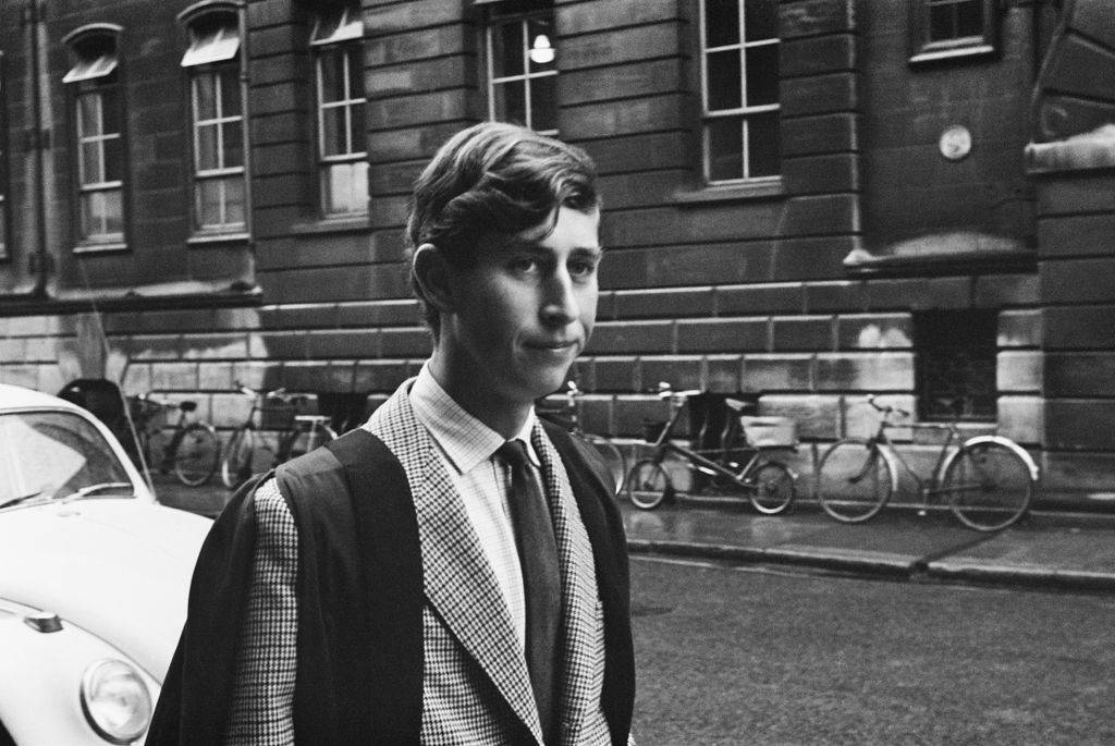 Charles at Trinity College, Cambridge University, in 1967