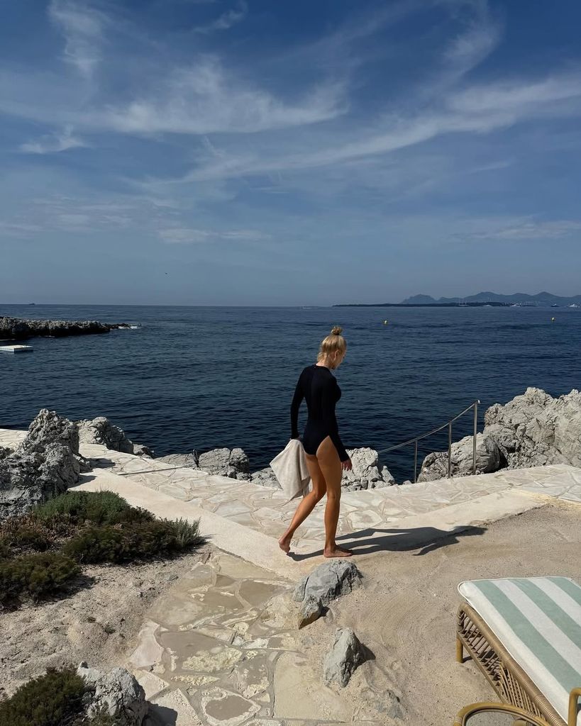 Nicole Kidman is seen enjoying the coast of France on her social media.