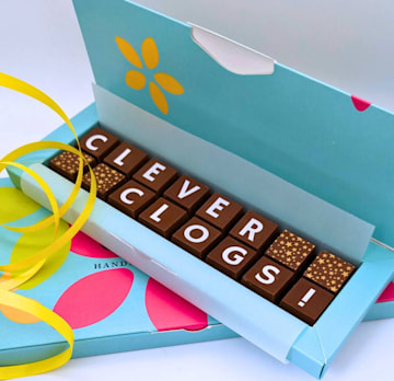 clever clogs chocolates graduation