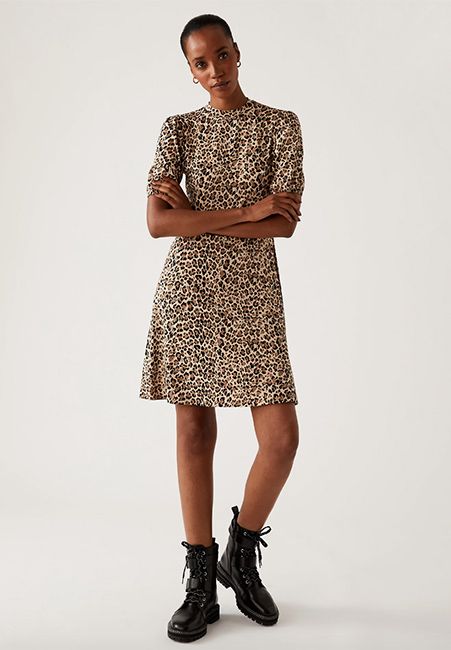 Marks and spencer leopard print dress