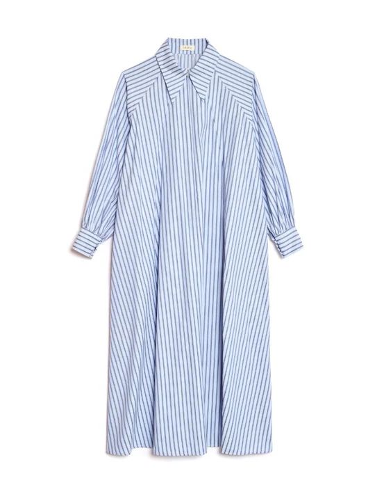Ghospell Inez Stripe Midi Dress