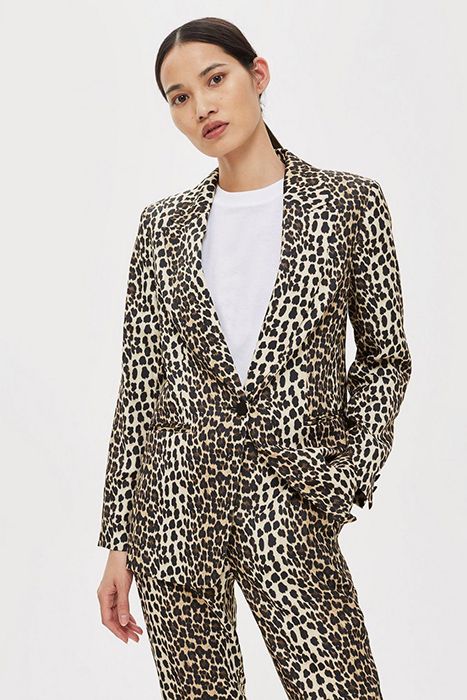 topshop leopard suit