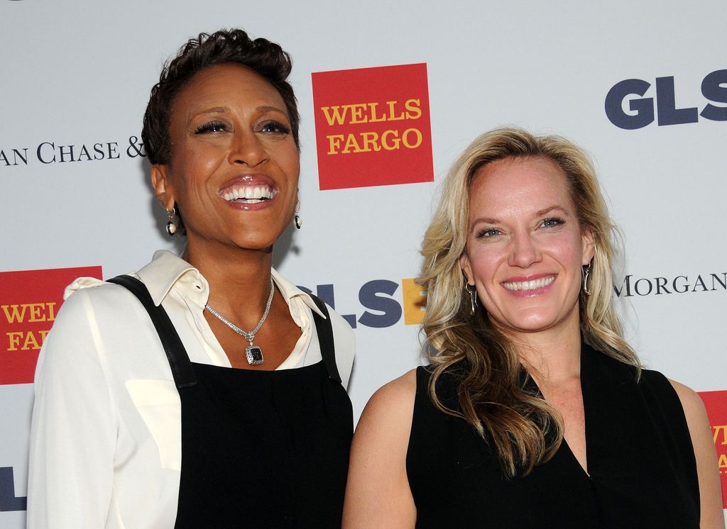 NEW YORK, NY - MAY 19: TV anchor Robin Roberts (L) and Amber Laign attends 11th Annual GLSEN Respect awards at Gotham Hall on May 19, 2014 in New York City.  (Photo by Desiree Navarro/WireImage)