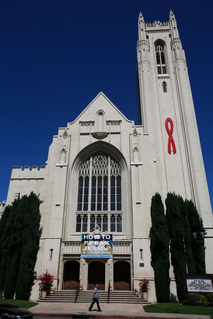 Exterior of Hollywood United Methodist Church in Hollywood on September 22, 2013