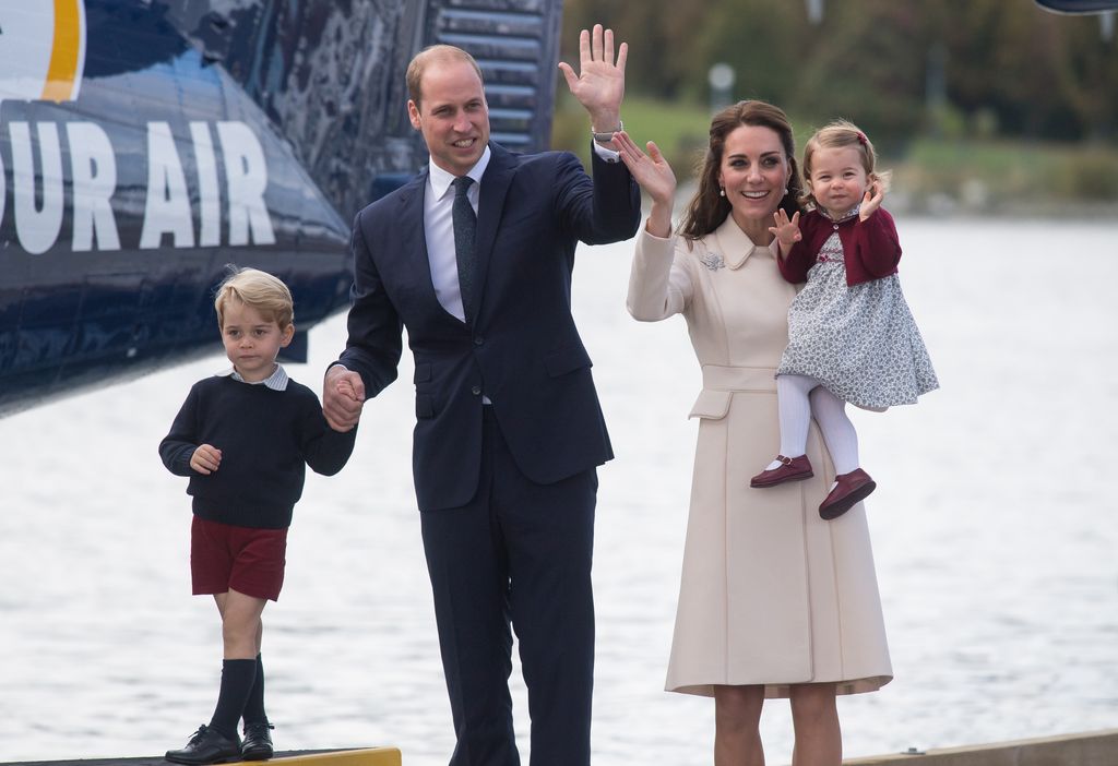 Duke and Duchess of Cambridge in Canada with George and Charlotte in 2016