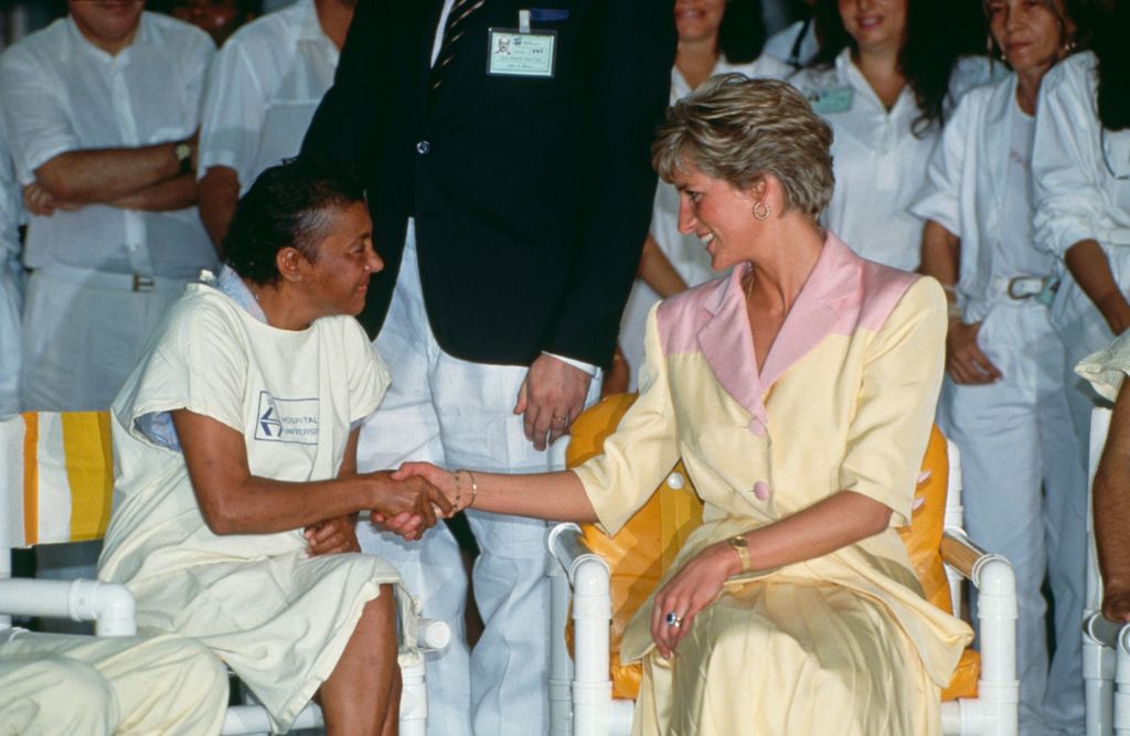 Diana, Princess of Wales, made a point of shaking hands with people suffering from AIDS to destigmatise it