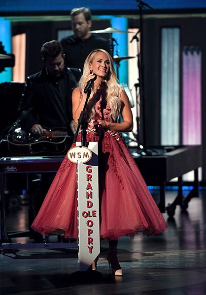 carrie underwood  performing on stage