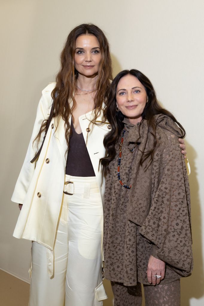 Katie Holmes joined Nicky Zimmermann backstage after the show