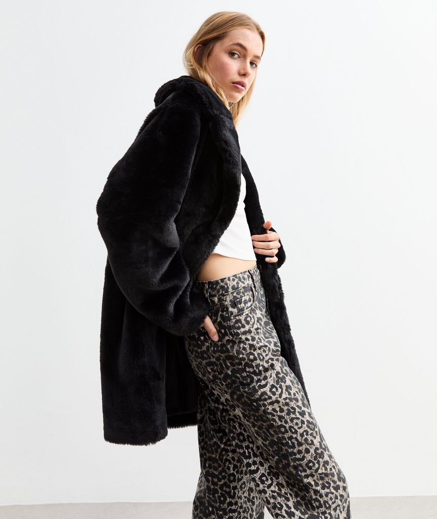 New Look faux fur coat