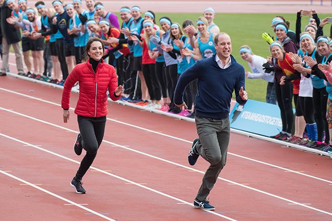prince william and kate middleton running
