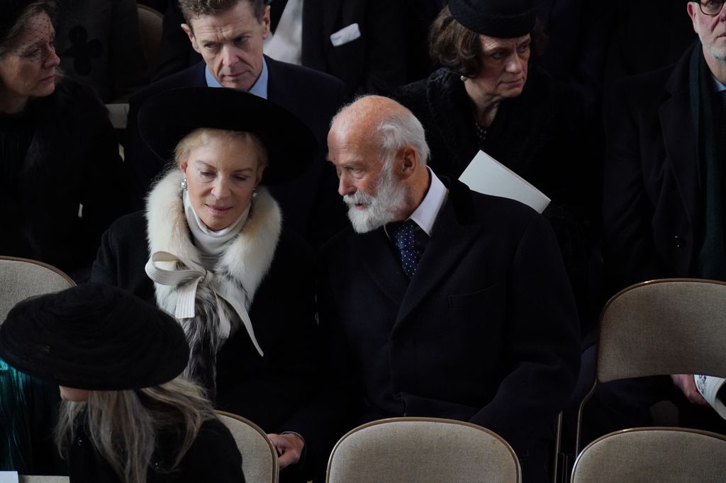 Princess Michael of Kent and Prince Michael of Kent attended the Thanksgiving Service for King Constantine of the Hellenes hours after Thomas Kingston's death