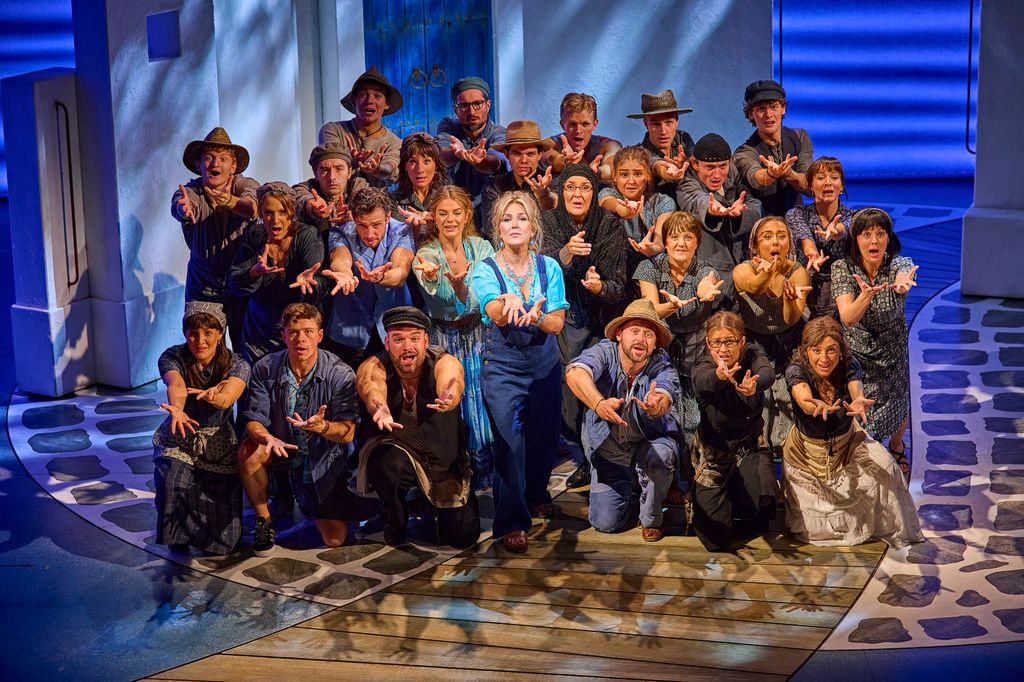 Mazz Murray onstage in Mamma Mia on London's West End