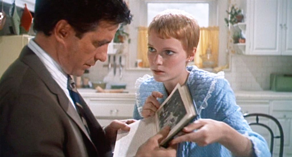 John Cassavetes and Mia Farrow in Rosemary's Baby