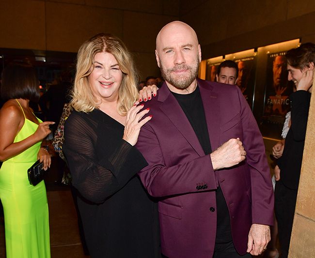 Kirstie Alley smiles alongside John Travolta at 2019 premiere
