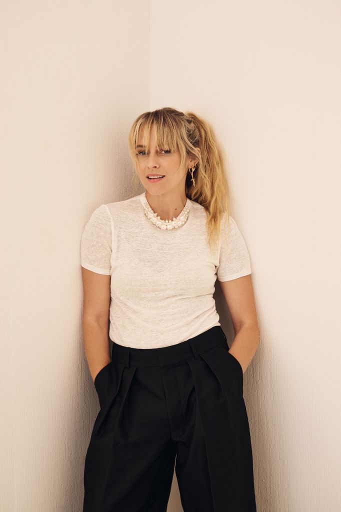 Teresa Palmer of 'Addition' poses in the Getty Images Portrait Studio Presented by IMDb and IMDbPro