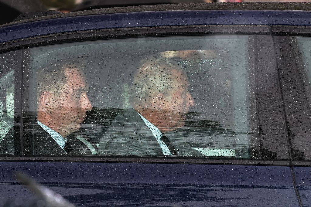 King Charles III is seen arriving at Clarence House on September 10, 2025 