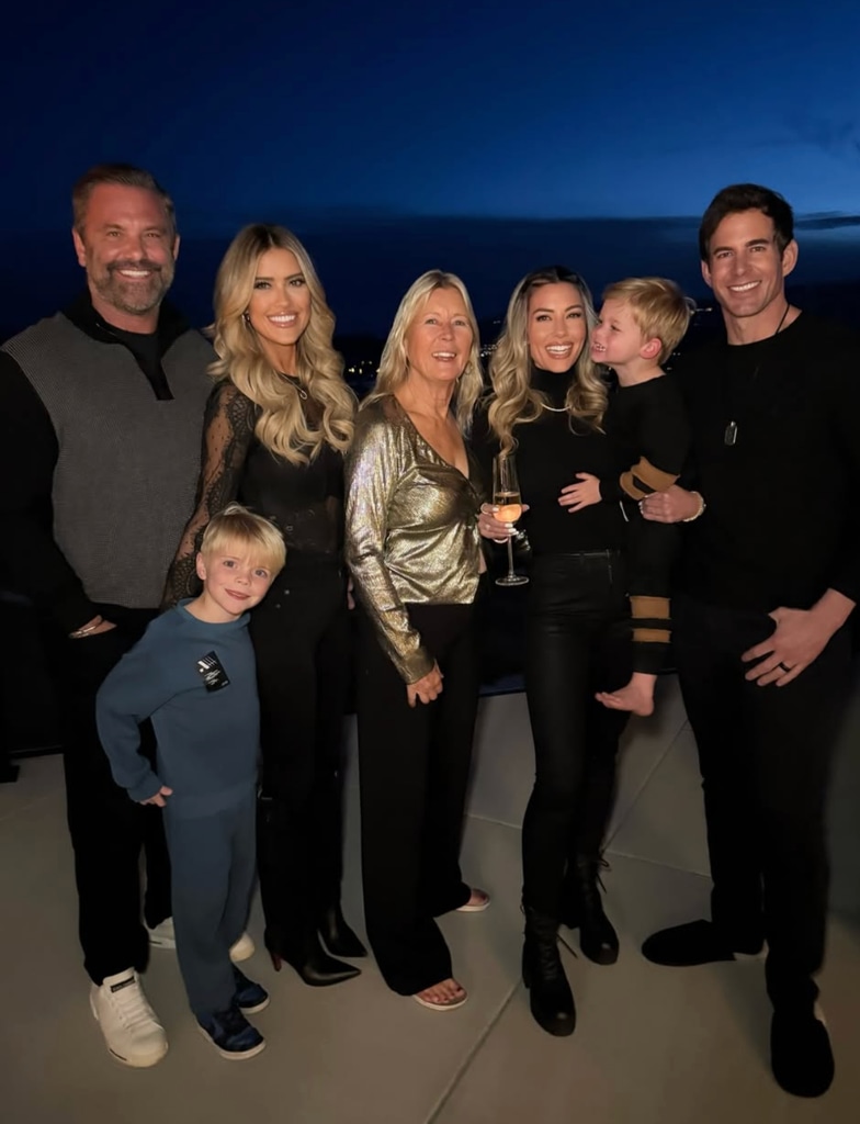 Photo shared by Christina Haack with her boyfriend Christopher Larocca, ex-husband Tarek El Moussa, his wie Heather, and their kids