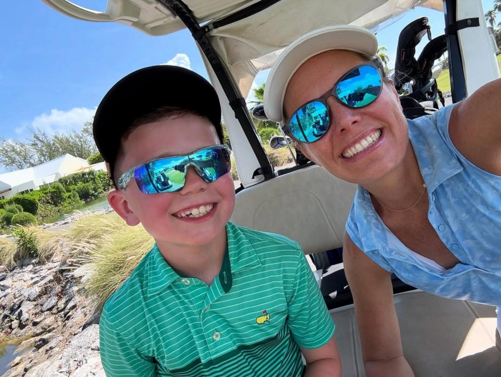 Photo shared by Dylan Dreyer on Instagram featuring her son Calvin while out golfing with her ex Brian Fichera