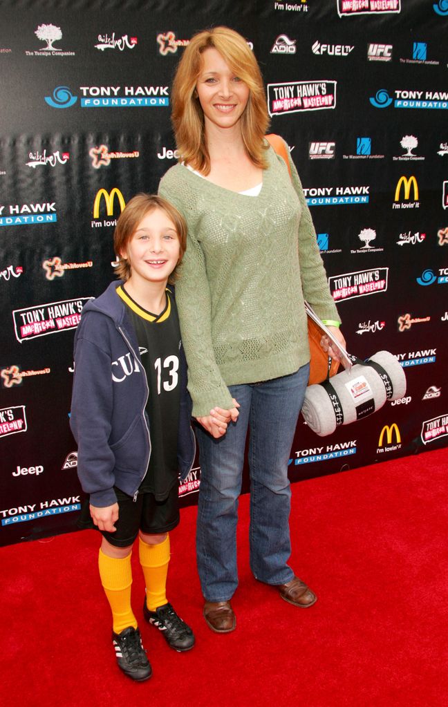 Lisa Kudrow with son Julian on the red carpet 
