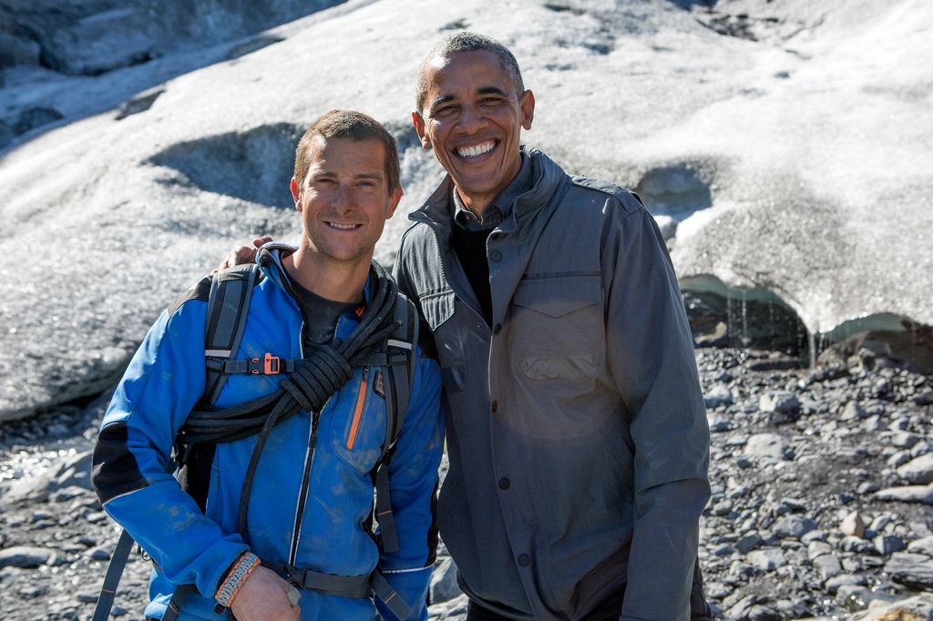 Bear Grylls and Barack Obama Running Wild
