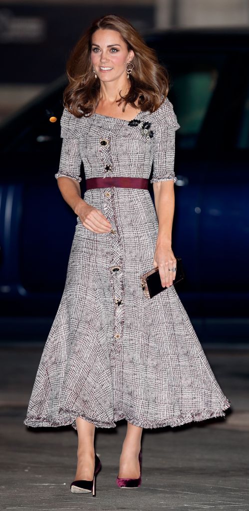 Catherine, Duchess of Cambridge attends the opening of the V&A Photography Centre at the Victoria & Albert Museum wearing Erdem