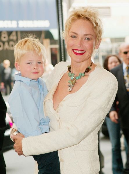 sharon stone with son roan