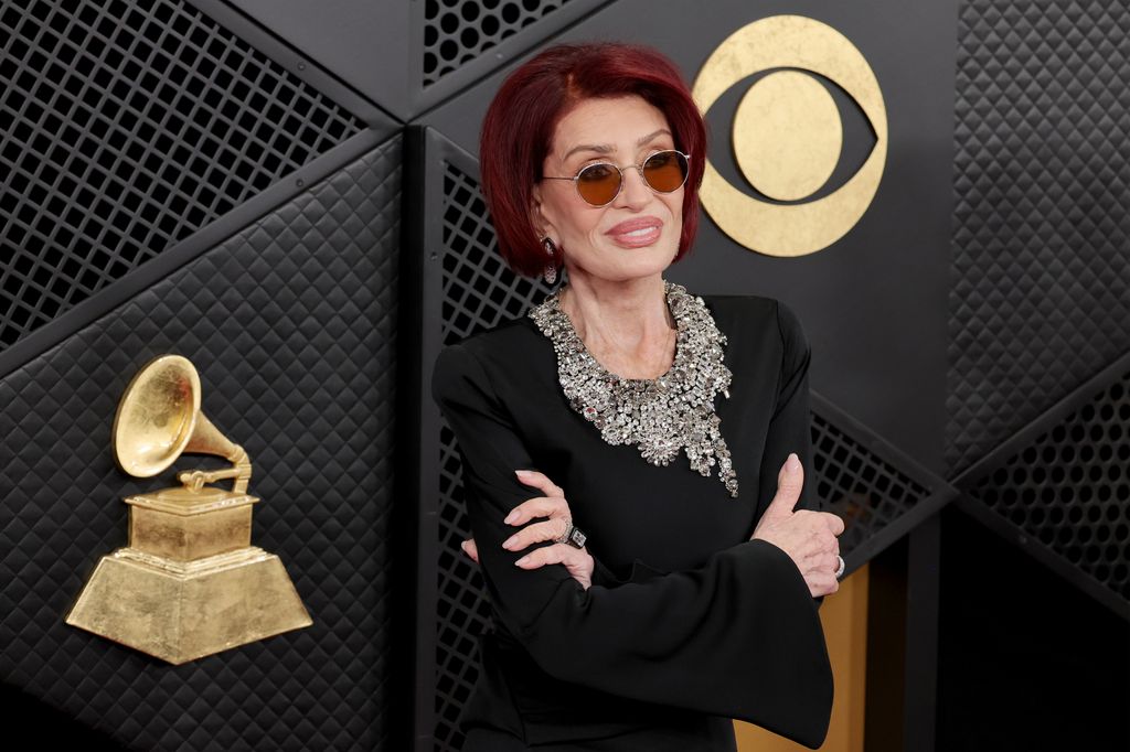 Sharon turned heads on the red carpet with her glamorous look