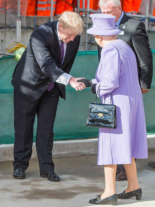 queen and boris shake hands