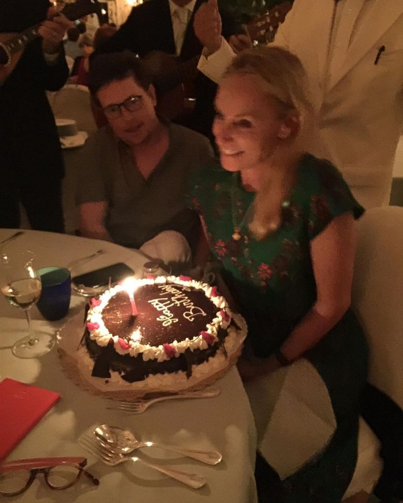 Michael J. Fox and Tracy Pollan sit side-by-side for her birthday celebration in a photo shared on Instagram