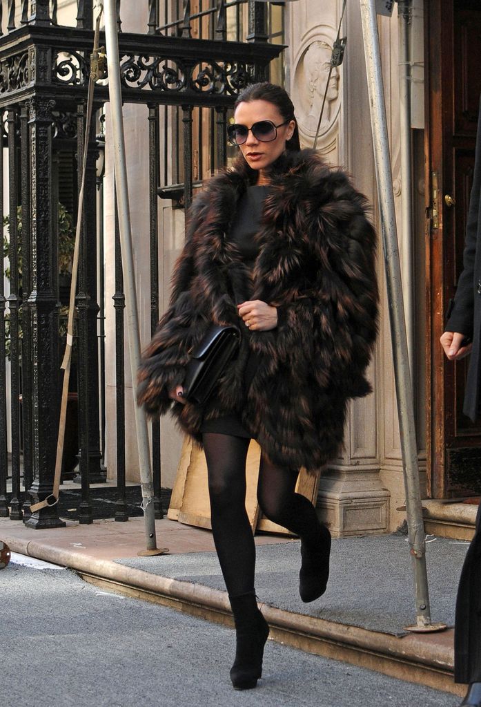 NEW YORK, NY - FEBRUARY 13: Victoria Beckham is seen on February 13, 2011 in New York City.  (Photo by Gardiner Anderson/Bauer-Griffin/GC Images)