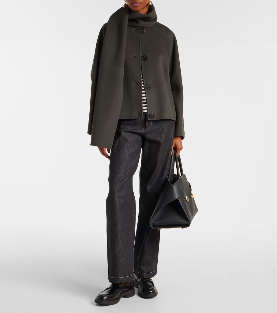 Kate Scarf-Detail Virgin Wool Jacket