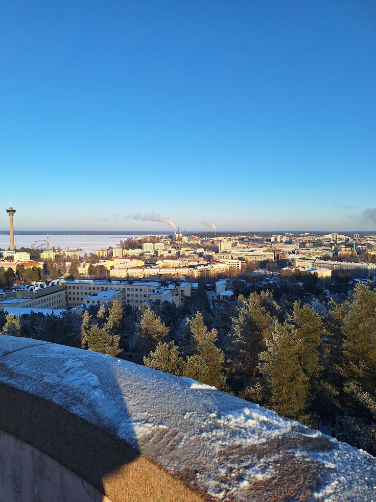 Aerial shot of the city of Tampere