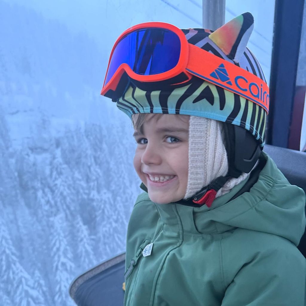 Theodore on the ski lift