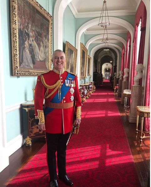 prince andrew trooping