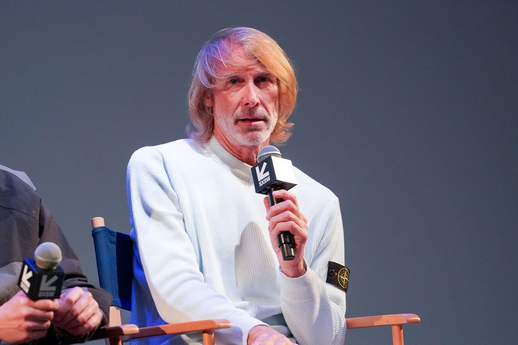 Michael Bay onstage at SXSW