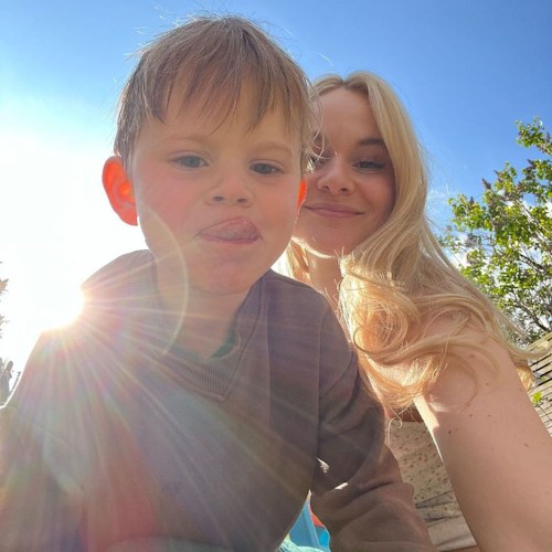 Oscar Ramsay and sister Holly sunny selfie